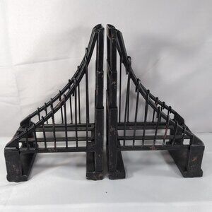 Supension Bridge Bookends Metal 2 Set Black Mercana Black Restoration Hardware